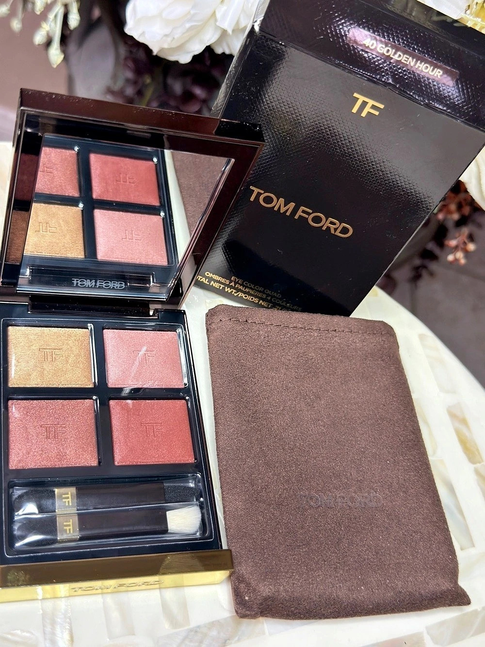 Tom Ford Soleil Eye Color Quad Lumière - 40 Golden Hour Pink & Gold
